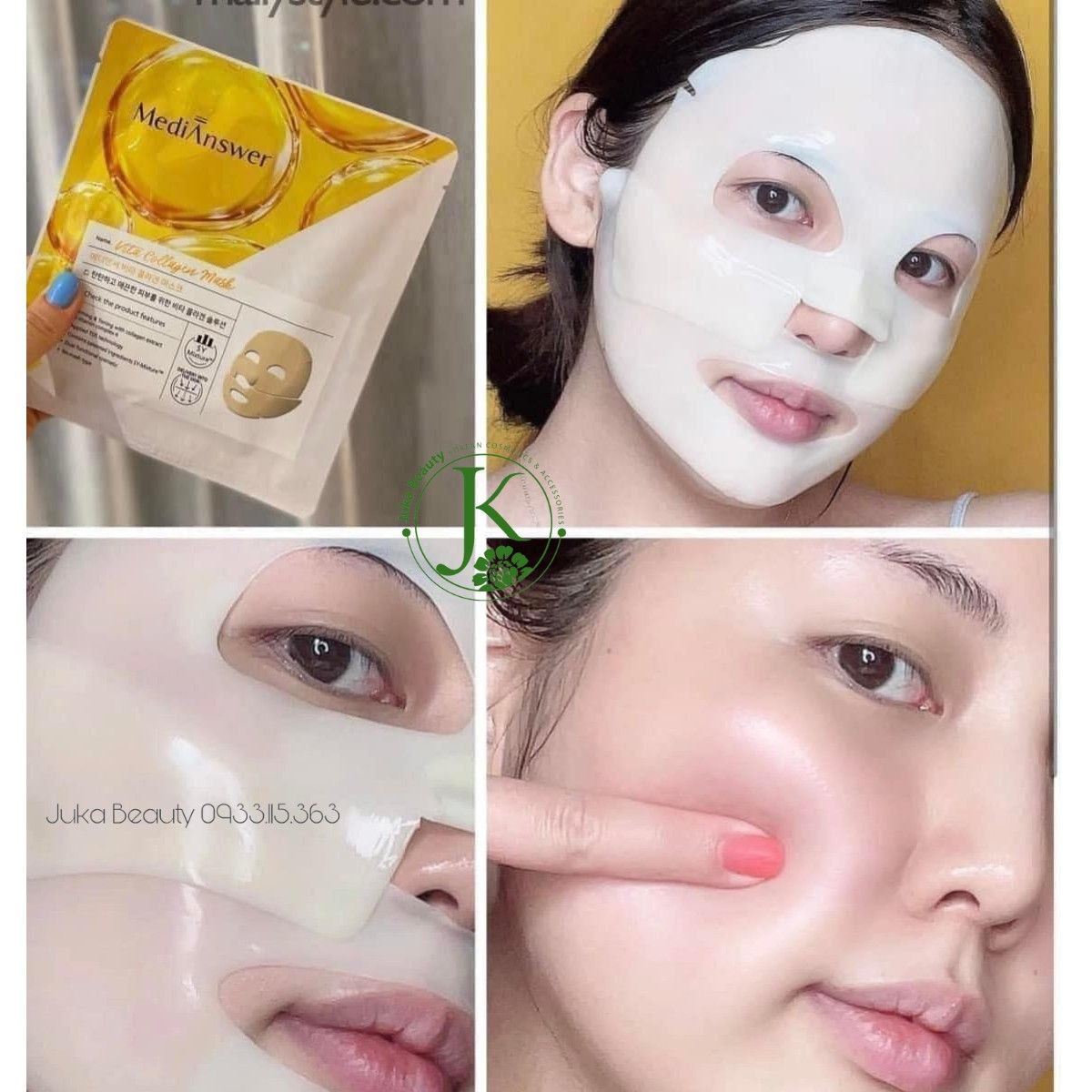  Mặt Nạ Thạch Vàng Chống Lão Hóa MediAnswer Vita Collagen Mask 35g (Vàng) 