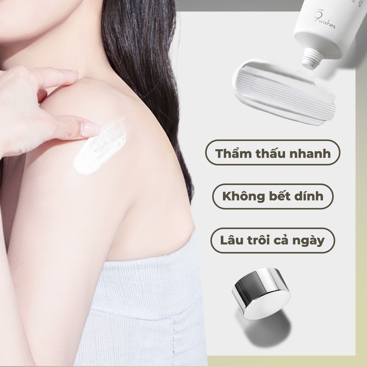  Kem Dưỡng Thể Toàn Thân, Dưỡng Trắng và Chống Nắng 9Wishes White Tone Up Body Serum SPF21 150ml 