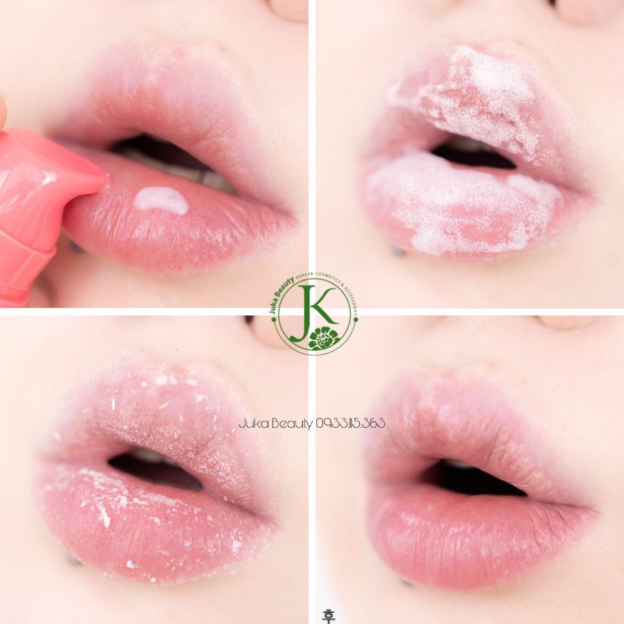  (Mẫu 2021) Tẩy tế bào chết sủi bọt dành cho môi Unpa Bubi Bubi Bubble Lip Scrub 10ml 