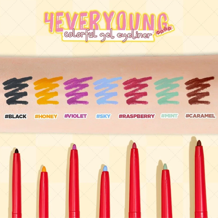  Gel Kẻ Mắt Horus 4everyoung Colorful Gel Eyeliner 