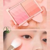  Phấn Má Hồng 2 ô Dasique Blending Layer Cheek Summer Coral 11g 