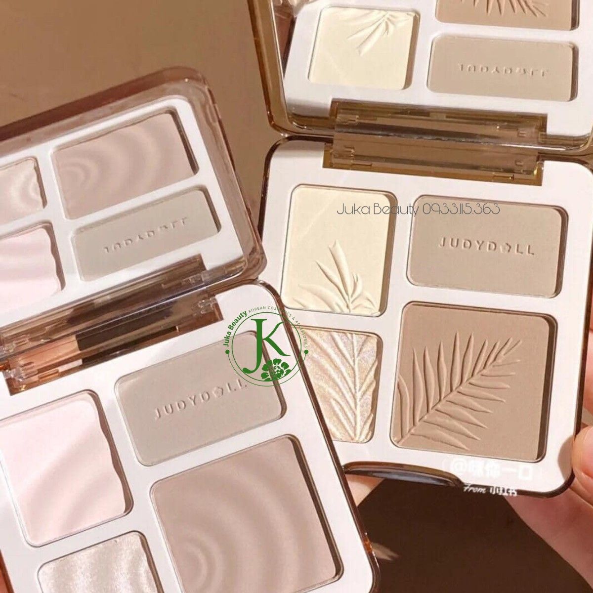  Phấn Tạo Khối & Bắt Sáng Judydoll Highlight & Contour 9g 