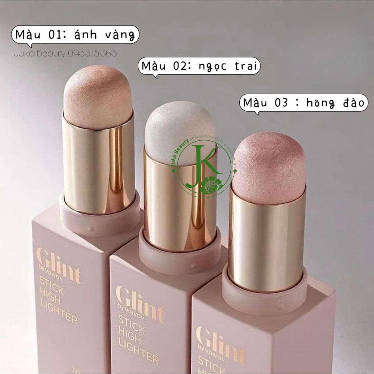  Nhũ Bắt Sáng Dạng Thỏi Glint By Vdivov Stick Highlighter 7.8g 