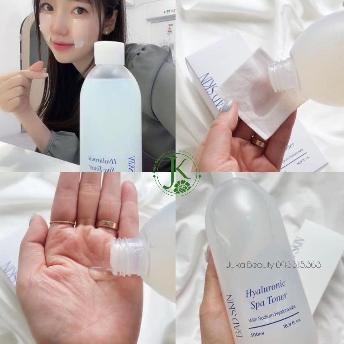 Nước hoa hồng BadSkin Hyaluronic Spa Toner – Juka Beauty