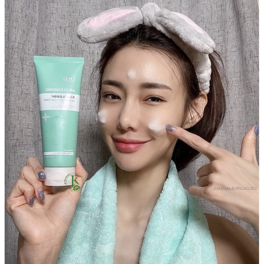  [TUÝP] Sữa Rửa Mặt Cho Da Dầu Mụn Dr.G PH Cleansing R.E.D Blemish Clear Soothing Foam 150ml 