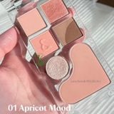  Bảng Phấn Mắt & Má Hồng Romand Bare Layer Palette 14g 