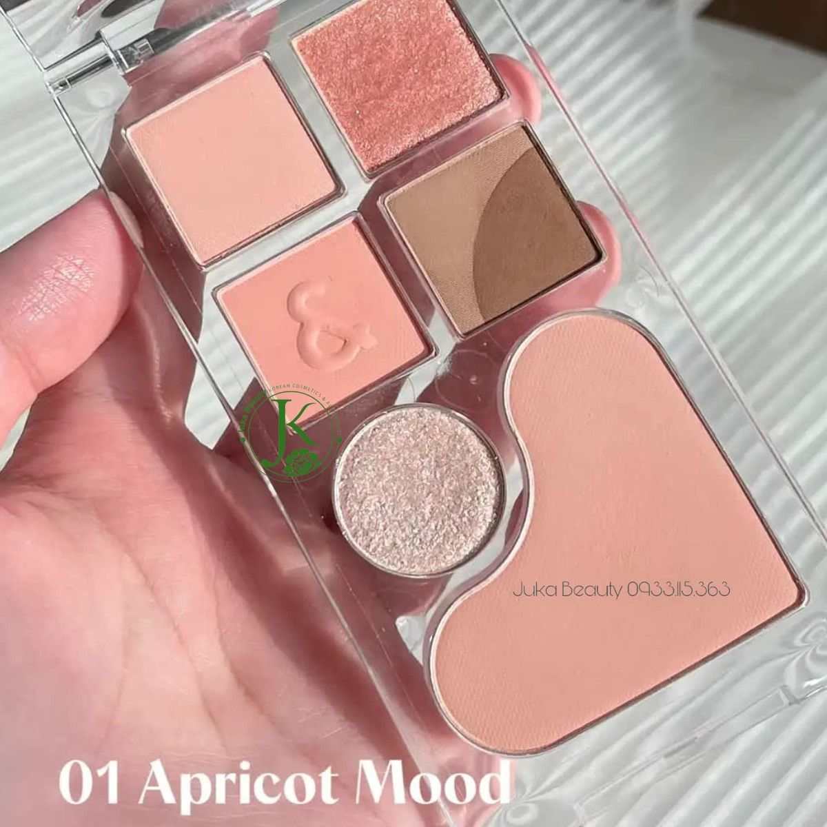  Bảng Phấn Mắt & Má Hồng Romand Bare Layer Palette 14g 