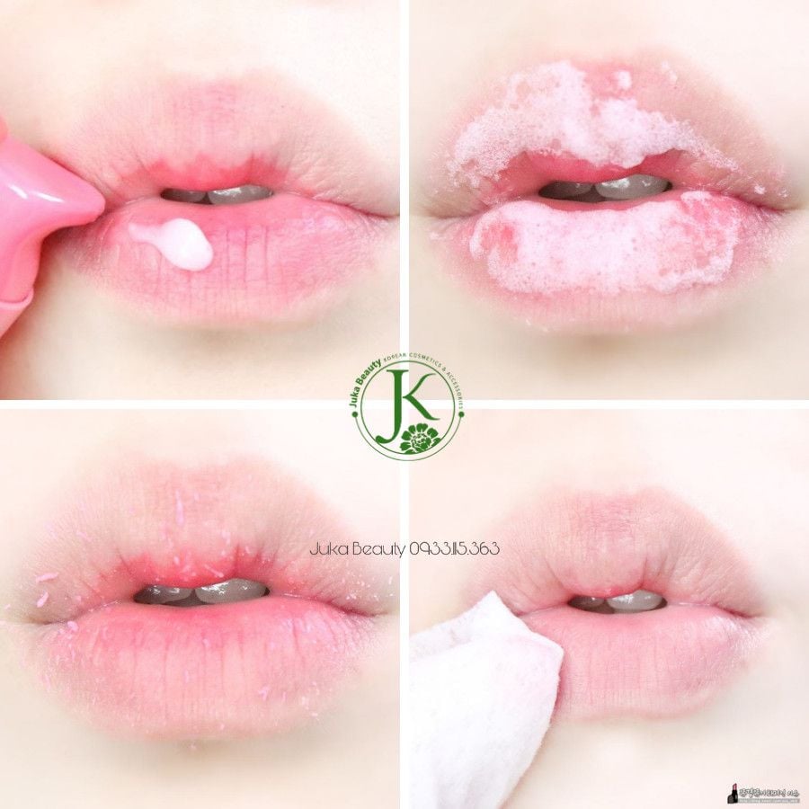  Tẩy tế bào chết sủi bọt dành cho môi Unpa Bubi Bubi Bubble Lip Scrub 10ml 