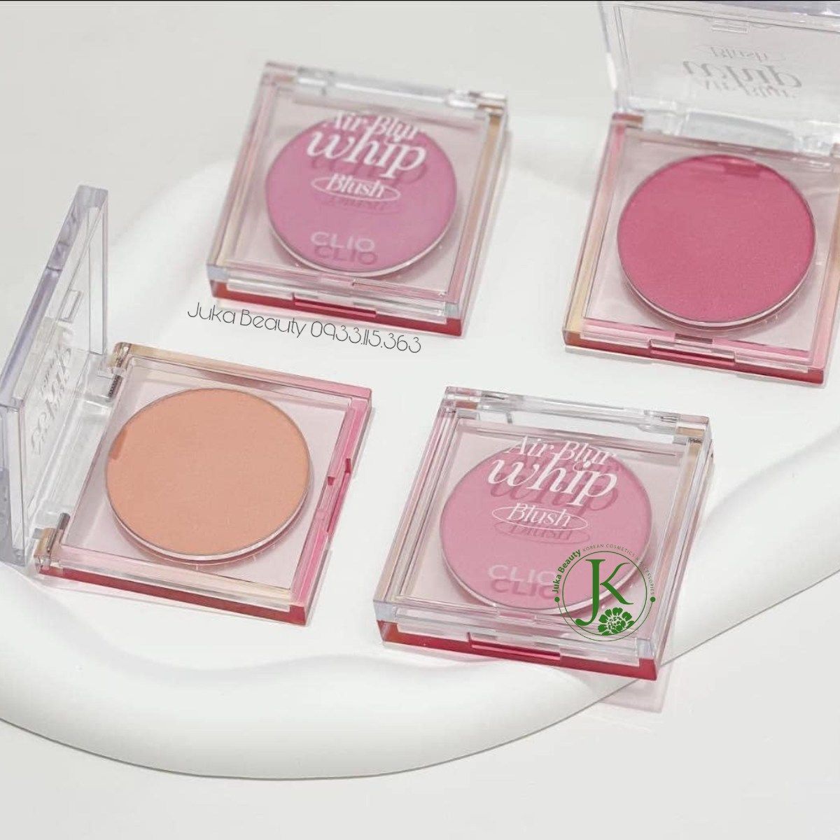  (NEW) Phấn Má Hồng Dạng Thạch Clio Air Blur Whip Blush 3g 