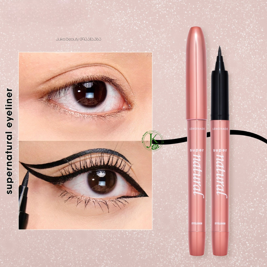  Bút Kẻ Mắt Nước Sắc Nét, Lâu Trôi Lemonade Supernatural Eyeliner Black 1g 