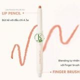  Chì Kẻ Viền Môi Nhung Lì, Lâu Trôi, Thiết Kế 2 Đầu Romand Lip Mate Pencil 0.5g 