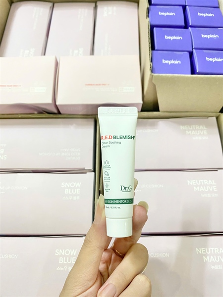 (NHẬP KHẨU) (Mini 10ml) Kem dưỡng ẩm làm dịu, phục hồi da DR.G R.E.D Blemish Clear Soothing Cream