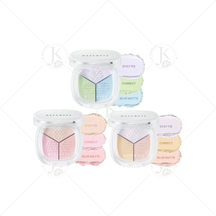 Phấn Phủ Dạng Bột Kiềm Dầu 24h Wakemake Stay Fixer Multi Color Powder 4g