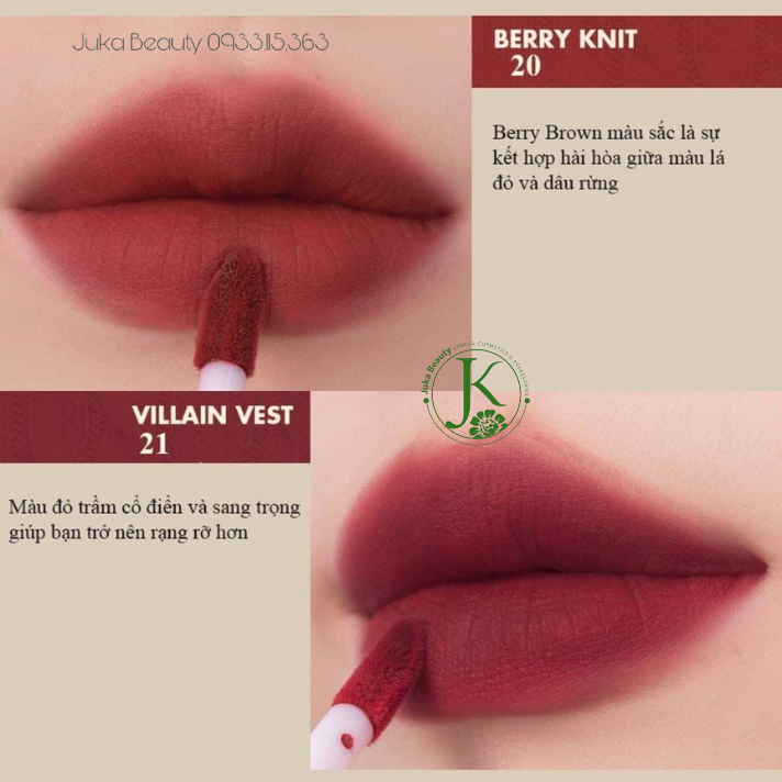  Son Kem Lì Romand Zero Velvet Tint 5.5g 