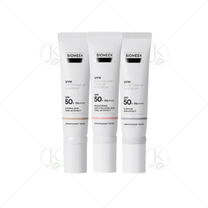  Kem Chống Nắng Nâng Tone, Kiềm Dầu Biomeek UVM TONE UP Suncream SPF50+ PA++++ 30ml (3 dòng) 