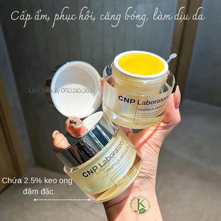  Kem Dưỡng Keo Ong Dưỡng ẩm, Kiềm Dầu CNP Laboratory Propolis Ampule Oil In Cream 50g 