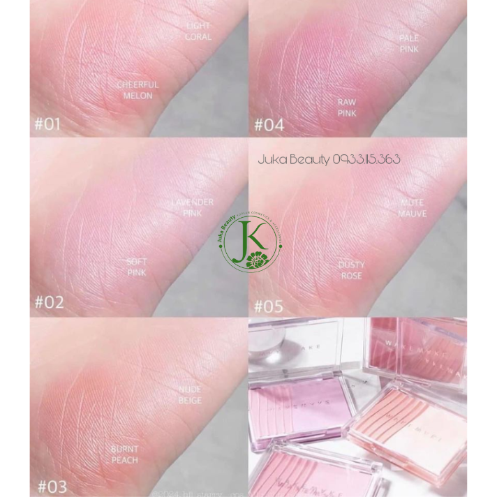  Má Hồng Wakemake Sheer Layering Dual Blusher 5g 