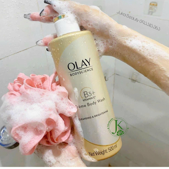  [BẢN THÁI] Sữa Tắm Trắng Da Olay Body Science Vitamin C + B3 Creme Body Wash 500g 