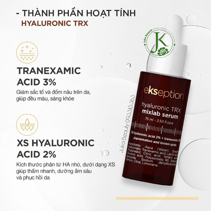  Tinh Chất Dưỡng Ẩm, Phục Hồi Da Ekseption Hyaluronic B5 Mixlab Serum 75ml 