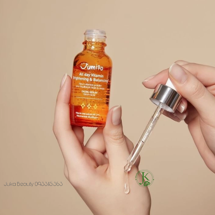  (Mẫu mới) Tinh Chất Dưỡng Trắng, Mờ Thâm Mụn Jumiso All Day Vitamin Brightening & Balancing Facial Serum 30ml 