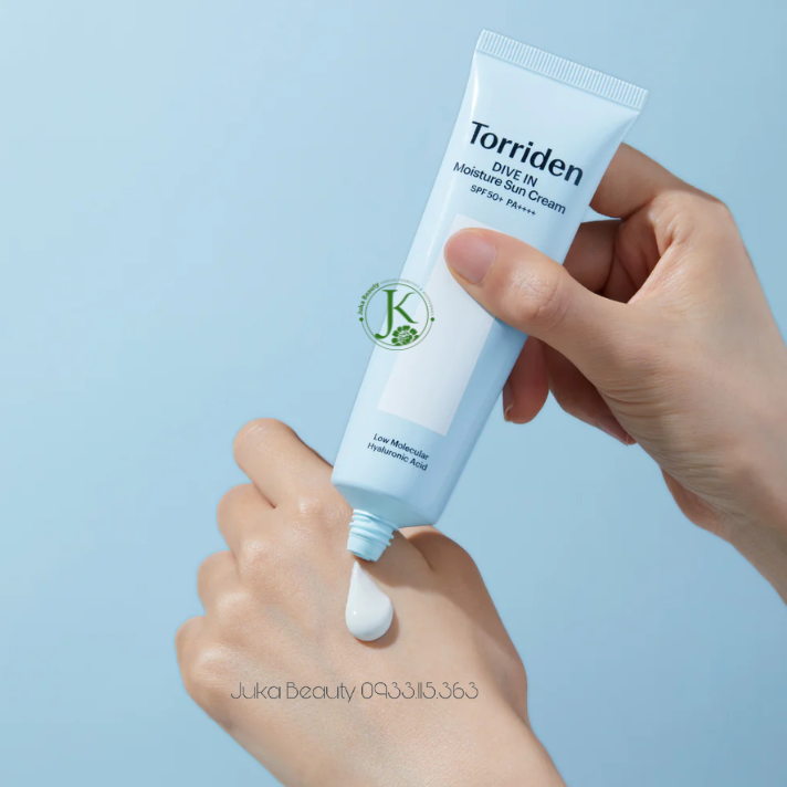  Kem Chống Nắng Thuần Chay, Dưỡng ẩm Torriden Dive In Moisture Sun Cream SPF50+ PA++++ 60ml 