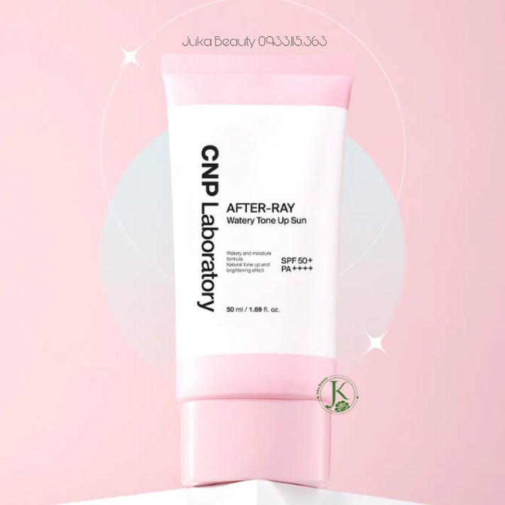  (Hồng Nhạt) Kem Chống Nắng CNP After Ray Watery Tone Up Sun SPF50+ PA++++ 50ml 
