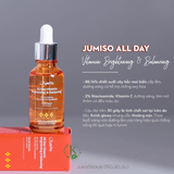  (Mẫu mới) Tinh Chất Dưỡng Trắng, Mờ Thâm Mụn Jumiso All Day Vitamin Brightening & Balancing Facial Serum 30ml 