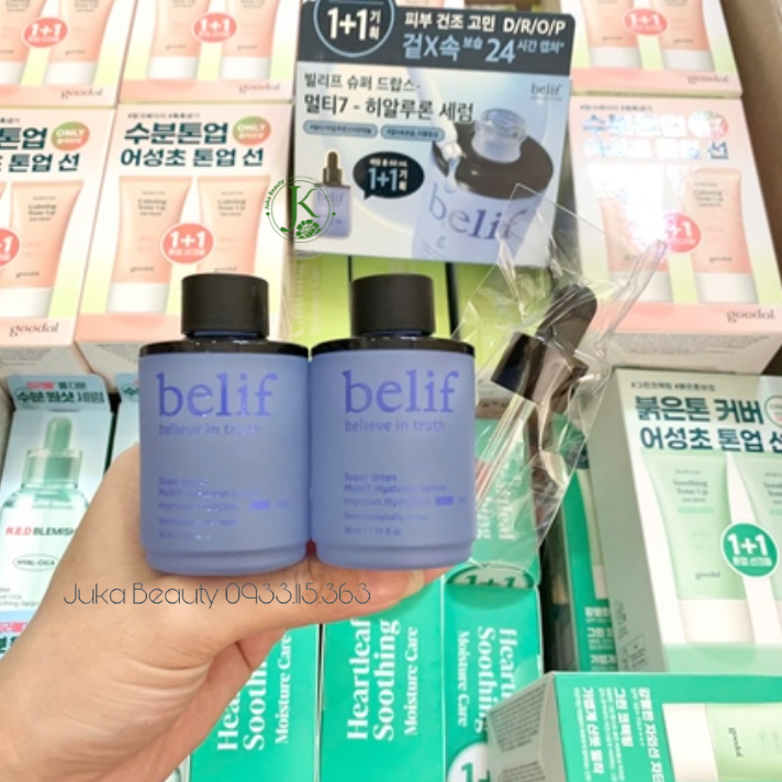 Tinh Chất Dưỡng Ẩm, Dịu Da Belif Super Drops Multi7 Hyaluron Serum 30ml 