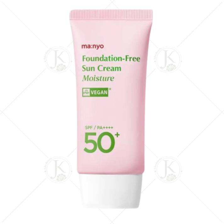  (Hồng) Kem Chống Nắng Nâng Tone, Che Khuyết Điểm Manyo Foundation Free Sun Cream Moisture SPF50+ PA++++ 50ml 