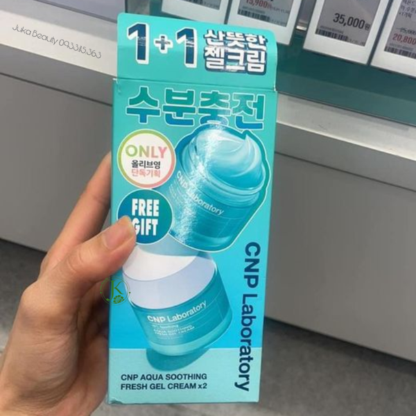  (TÁCH SET 80ml) Kem Dưỡng Cấp Ẩm Làm Dịu Da CNP Laboratory Aqua Soothing Fresh Gel Cream 