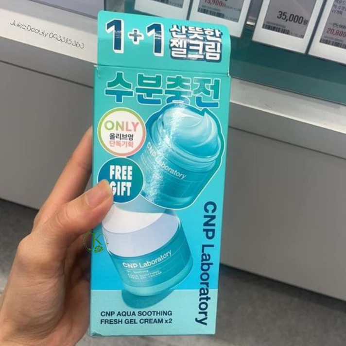  (TÁCH SET 80ml) Kem Dưỡng Cấp Ẩm Làm Dịu Da CNP Laboratory Aqua Soothing Fresh Gel Cream 