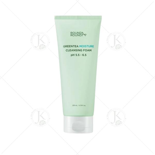  (TÁCH SET K HỘP) Sữa Rửa Mặt Round A'Round Green Tea Moisture Cleansing Foam 200ml 