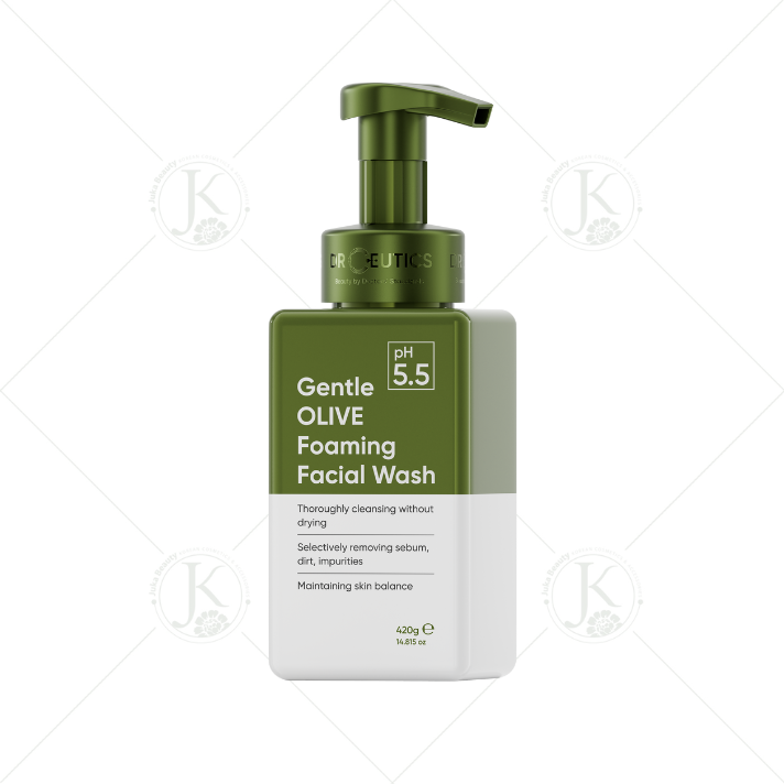 Sữa Rửa Mặt Tạo Bọt Nhẹ, Dịu Da DRCEUTICS Gentle Olive Foaming Facial Wash 420g 