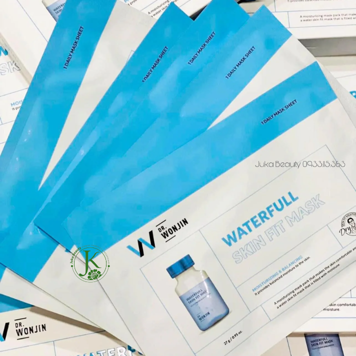  Mặt Nạ Dịu Da, Giảm Mụn Dr.Wonjin Waterfull Skin Fit Mask 27g (1 miếng) 