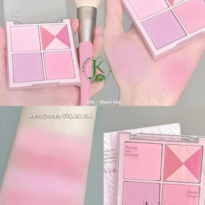  Phấn má hồng 4 ô Dasique Blending Mood Cheek 16.8g 
