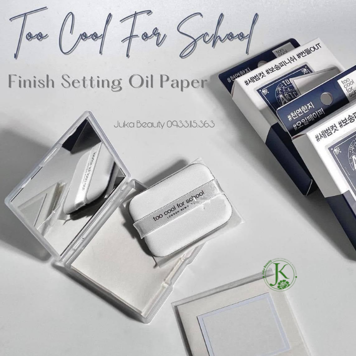  Giấy Thấm Dầu Too Cool For School Artclass By Rodin Finish Setting Oil Paper (50+50 tờ) 