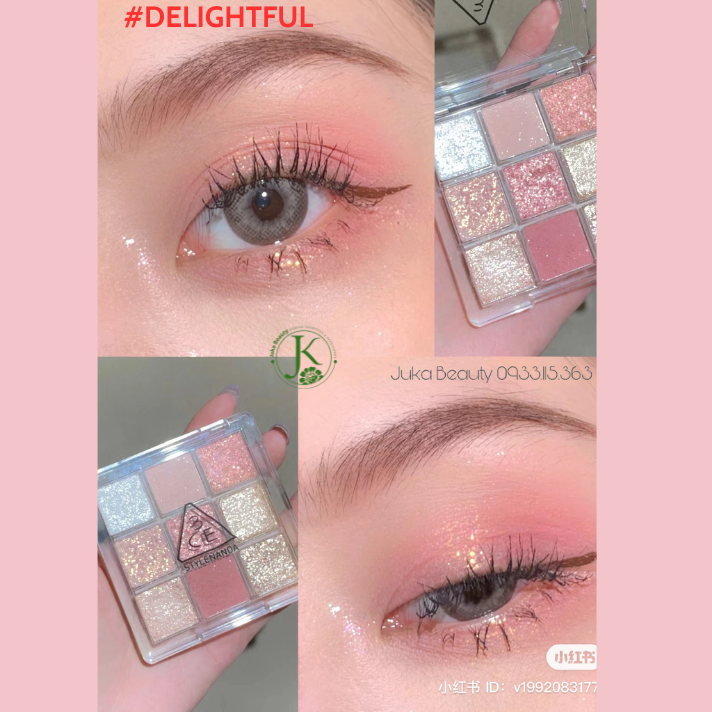  Phấn Mắt 9 Ô 3CE Multi Eye Color Palette 8g 