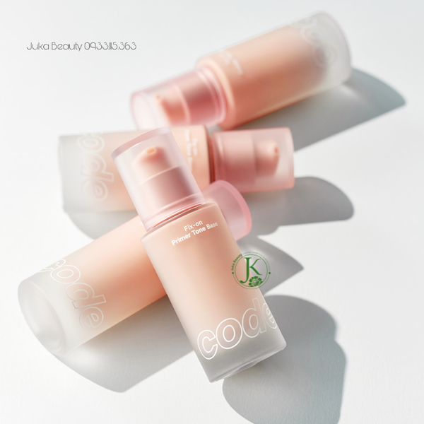  (HỒNG) Kem Lót Nâng Tone Chống Nắng Code Glokolor Fix On Primer TONE BASE SPF33 PA++30ml 
