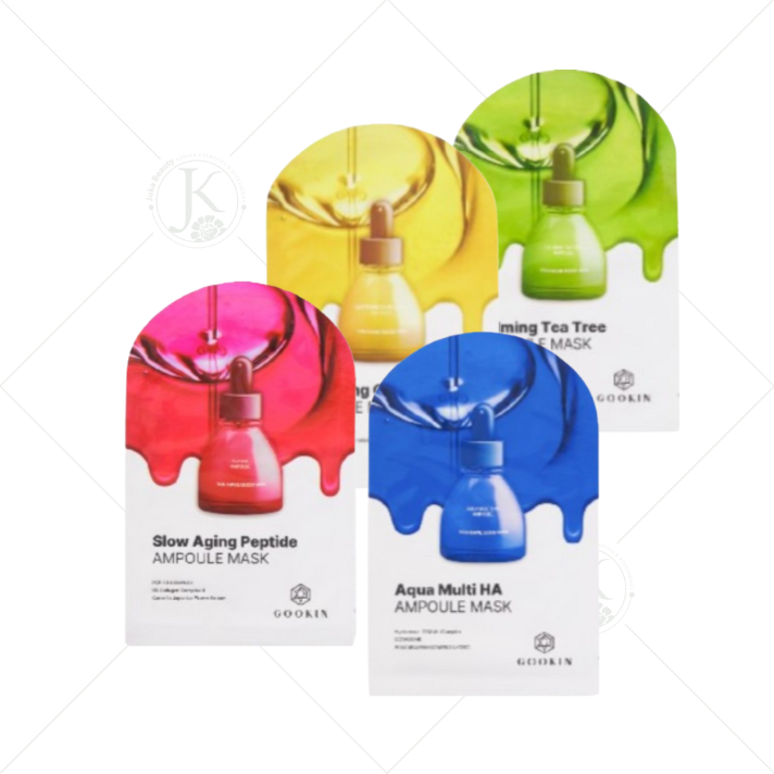  ( 1 Miếng) Mặt nạ giấy dưỡng ẩm, sáng da Gookin Ampoule Mask 30ml 
