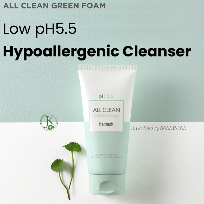  Sữa Rửa Mặt Dịu Nhẹ Heimish All Clean Green Foam 150g 