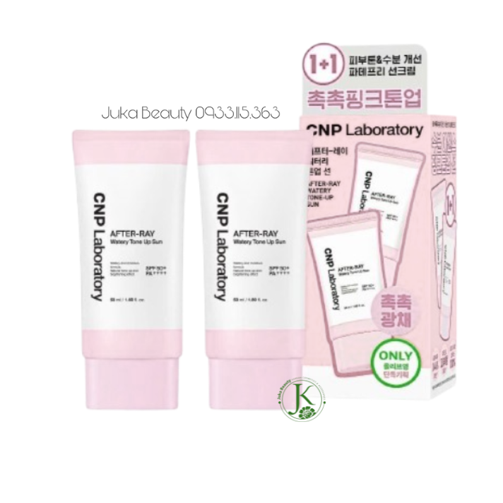  (Hồng Nhạt) Kem Chống Nắng CNP After Ray Watery Tone Up Sun SPF50+ PA++++ 50ml 