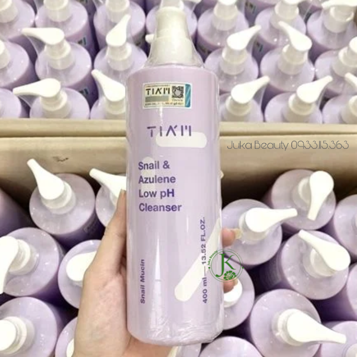  Sữa Rửa Mặt Làm Dịu, Phục Hồi Tiam Snail & Azulene Low PH Cleanser 