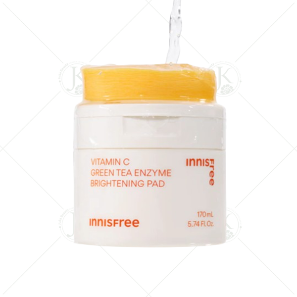  Toner Pad Dưỡng Sáng Da Innisfree Vitamin C Green Tea Enzyme Brightening Pad 60 Miếng 