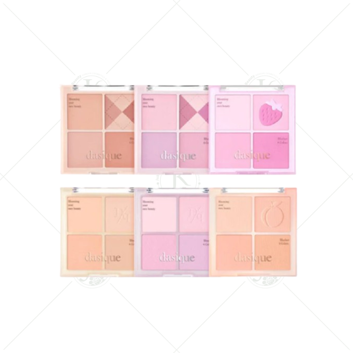  Phấn Má Hồng 4 Ô Dasique Blending Mood Cheek 