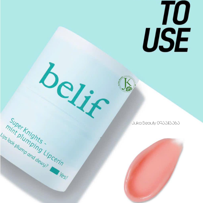  Dưỡng Môi Belif Super Knights MINT PLUMPING Lipcerin 15ml 