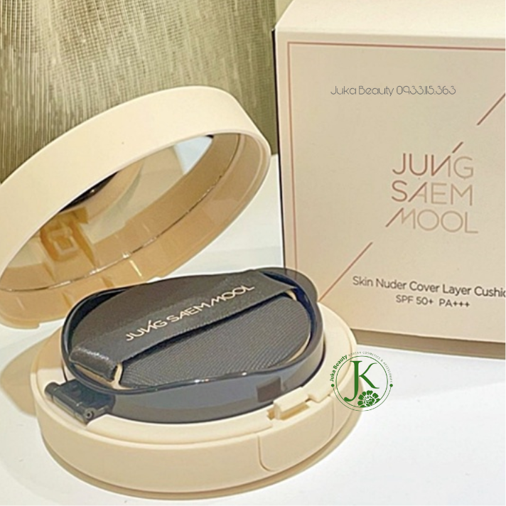  (KÈM LÕI) Phấn Nước Jung Saem Mool Skin Nuder Cover Layer Cushion SPF50+ PA+++ 14g 