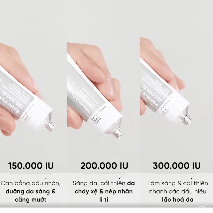  Kem Dưỡng Ngừa Lão Hóa DRCEUTICS Intensive Vitamin A Cream 300.000 IU 35g 