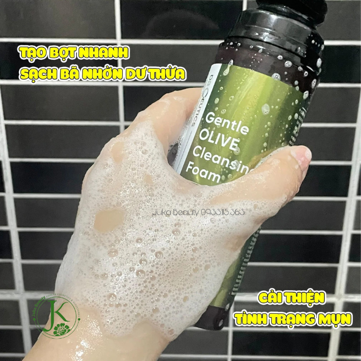  Sữa Rửa Mặt Sạch Sâu DRCEUTICS Gentle Olive Cleansing Foam 150ml 