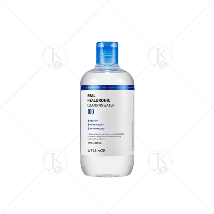  Nước Tẩy Trang Sạch Da, Dịu Nhẹ Wellage Real Hyaluronic Cleansing Water 400ml 