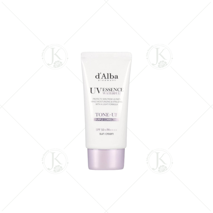 (Tím) Kem Chống Nắng Nâng Tone, Hiệu Chỉnh Màu Da d'Alba Waterfull Tone Up PURPLE Correcting Sun Cream SPF50 PA 50ml